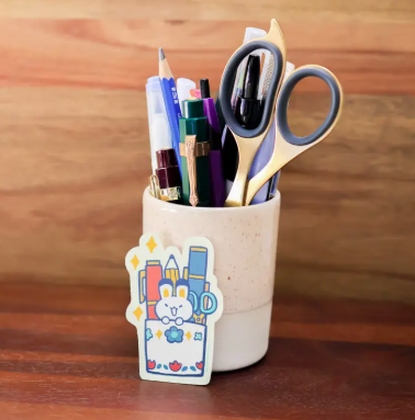 Thousand Skies Holographic Vinyl Sticker - Pen Holder