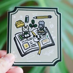 Thousand Skies Vinyl Sticker - Open Book