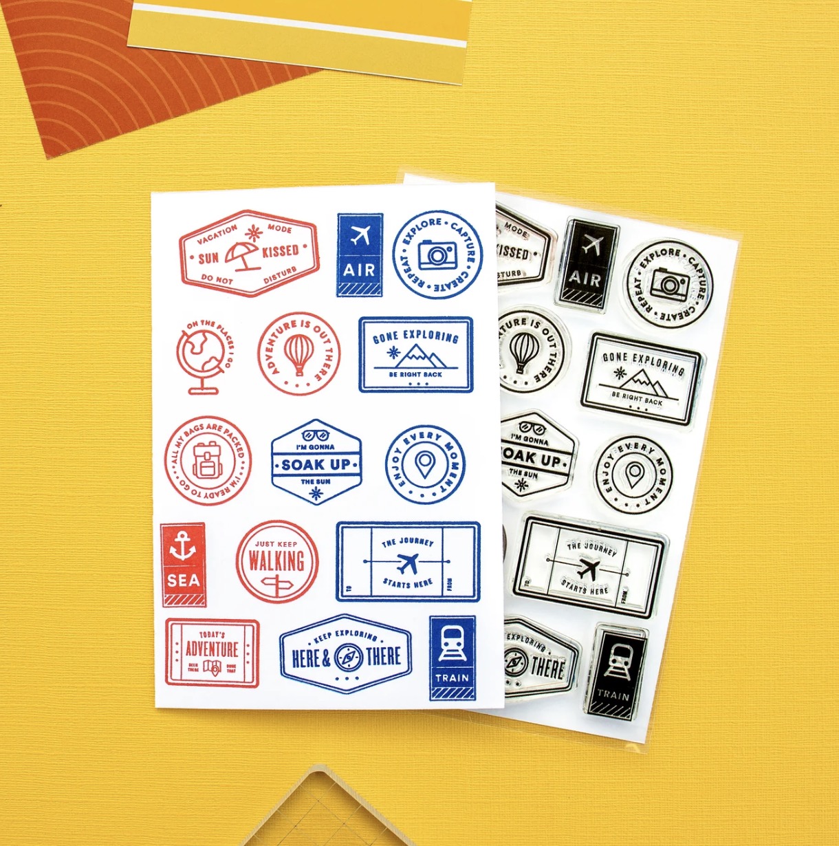 Everyday Explorers Co. Clear Stamp Set - Gone Exploring