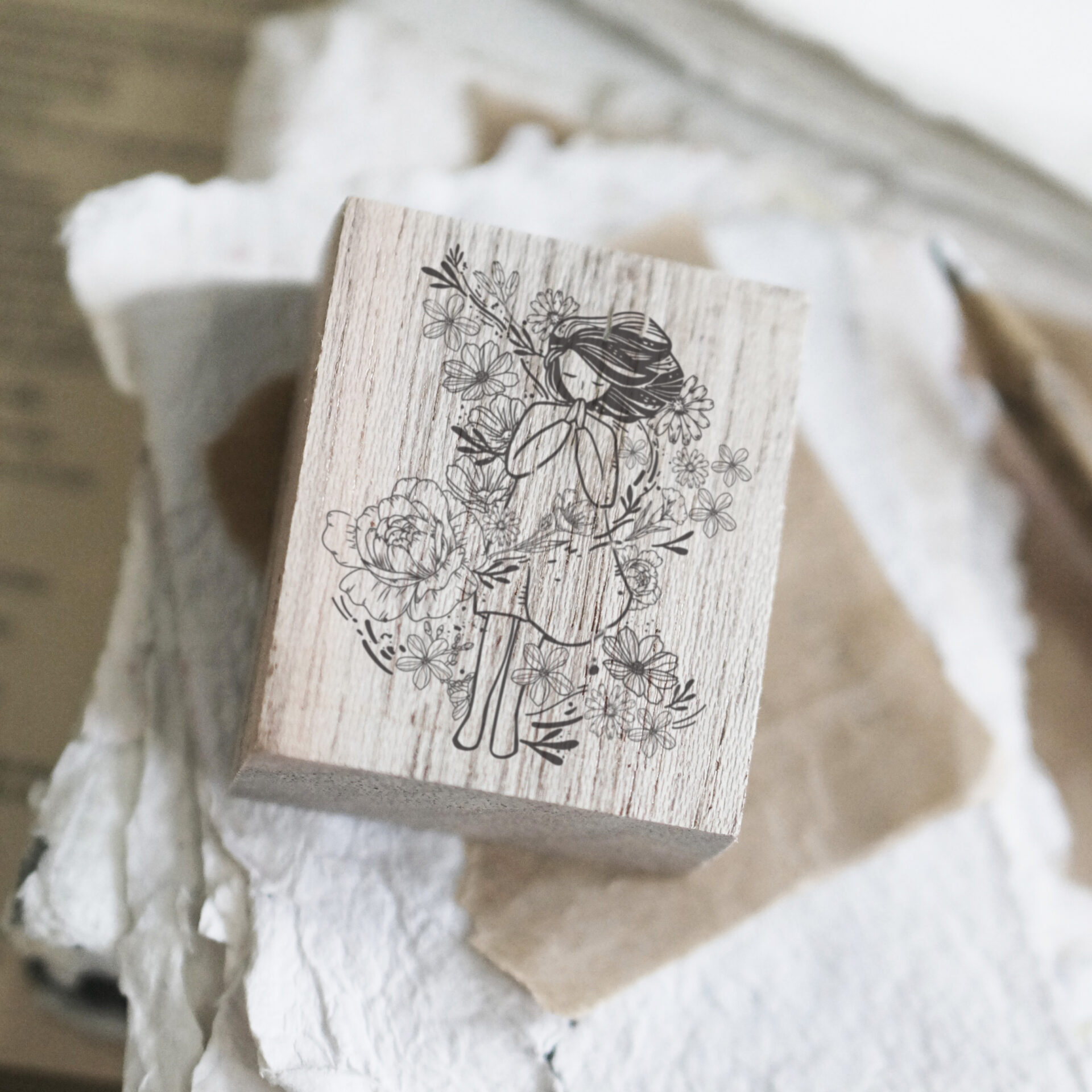 Black Milk Project Prayer Rubber Stamp - Selah