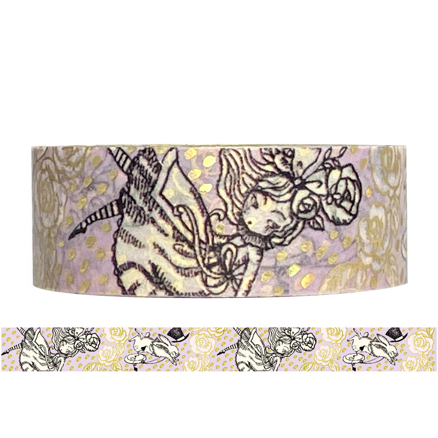Shinzi Katoh Alice in Wonderland Washi Tape - Rabbit Hole