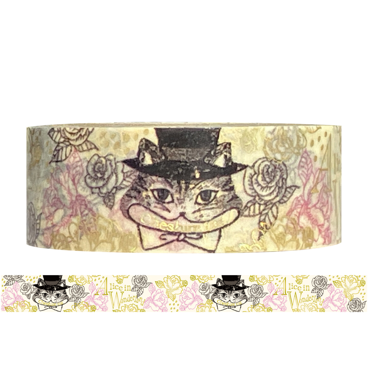 Shinzi Katoh Alice in Wonderland Washi Tape - Cheshire Cat