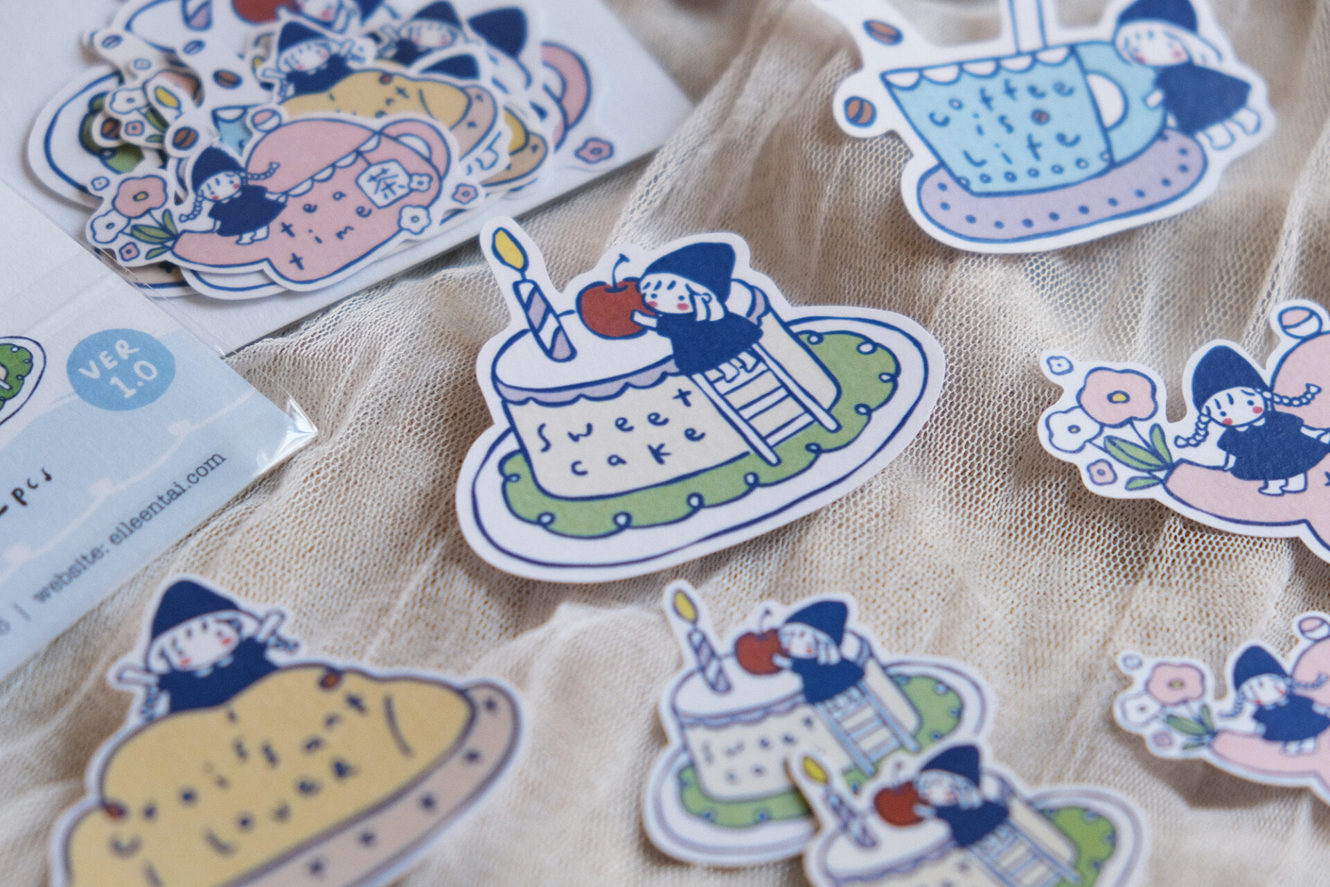 Eileen Tai Sticker Flakes - Simple Happiness Version 1.0 (soft pastels)