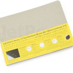 Stalogy Half Year B6 Notebook Landscape Grid - Fog