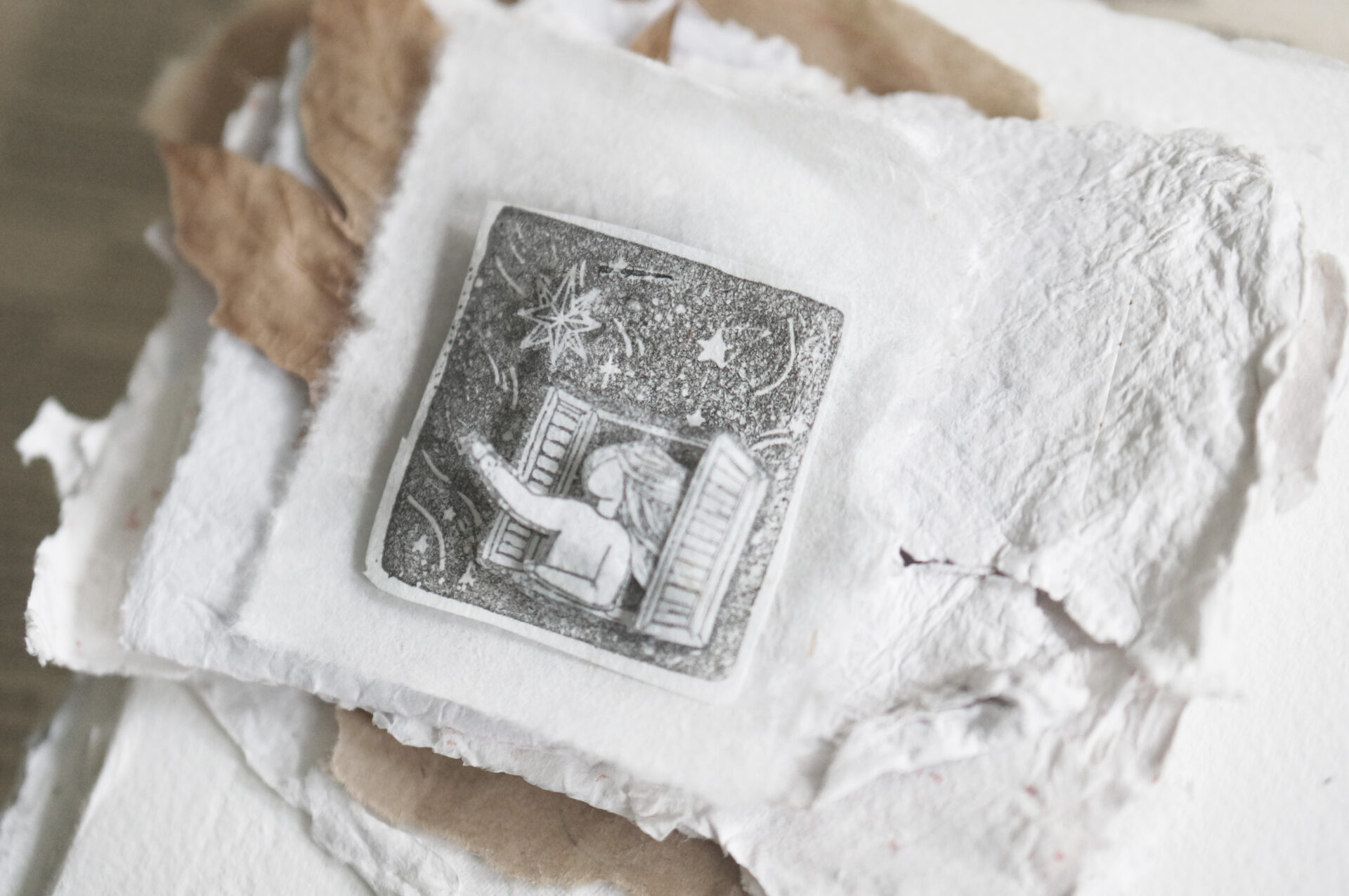 Black Milk Project Prayer Rubber Stamp - Star Window