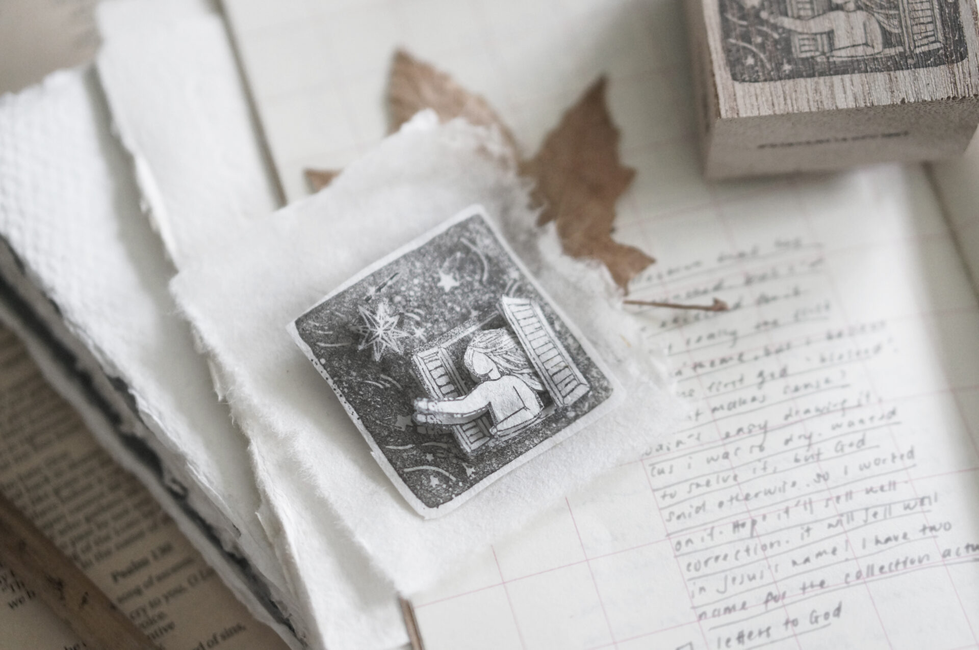 Black Milk Project Prayer Rubber Stamp - Star Window