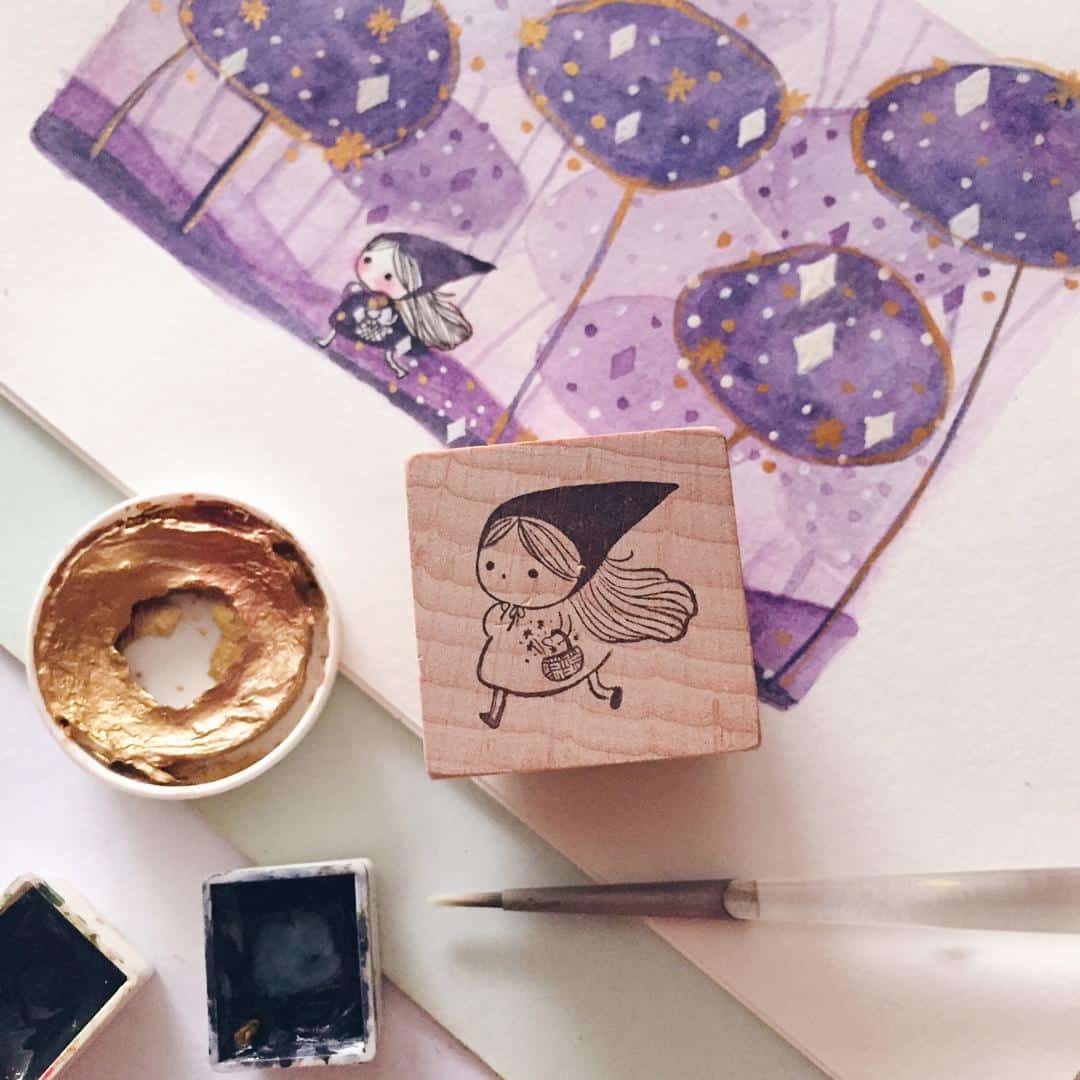 Ms Bulat Rubber stamp - Stealing Stars