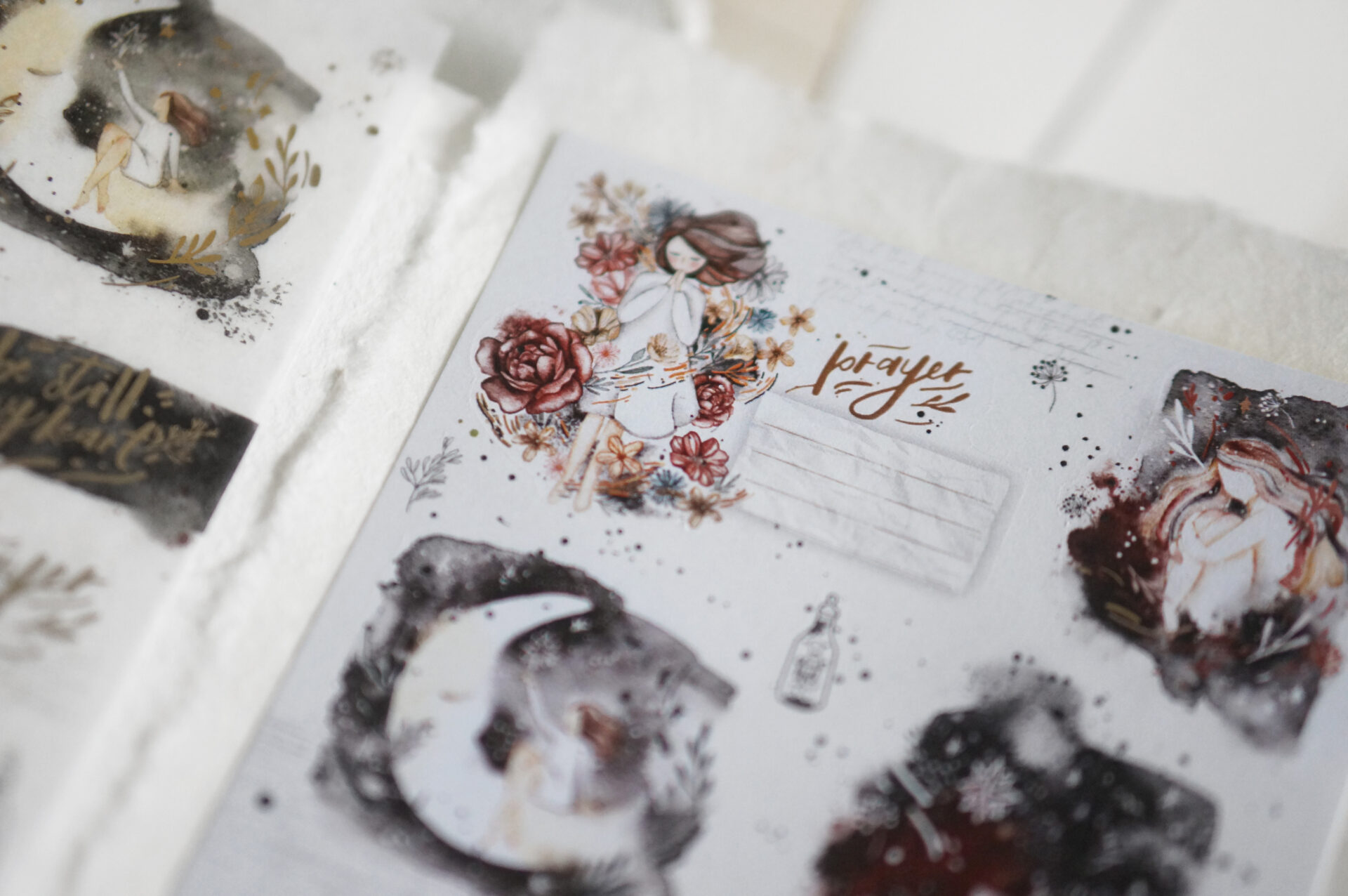 Black Milk Project Prayer sticker set (Washi & paper sticker)