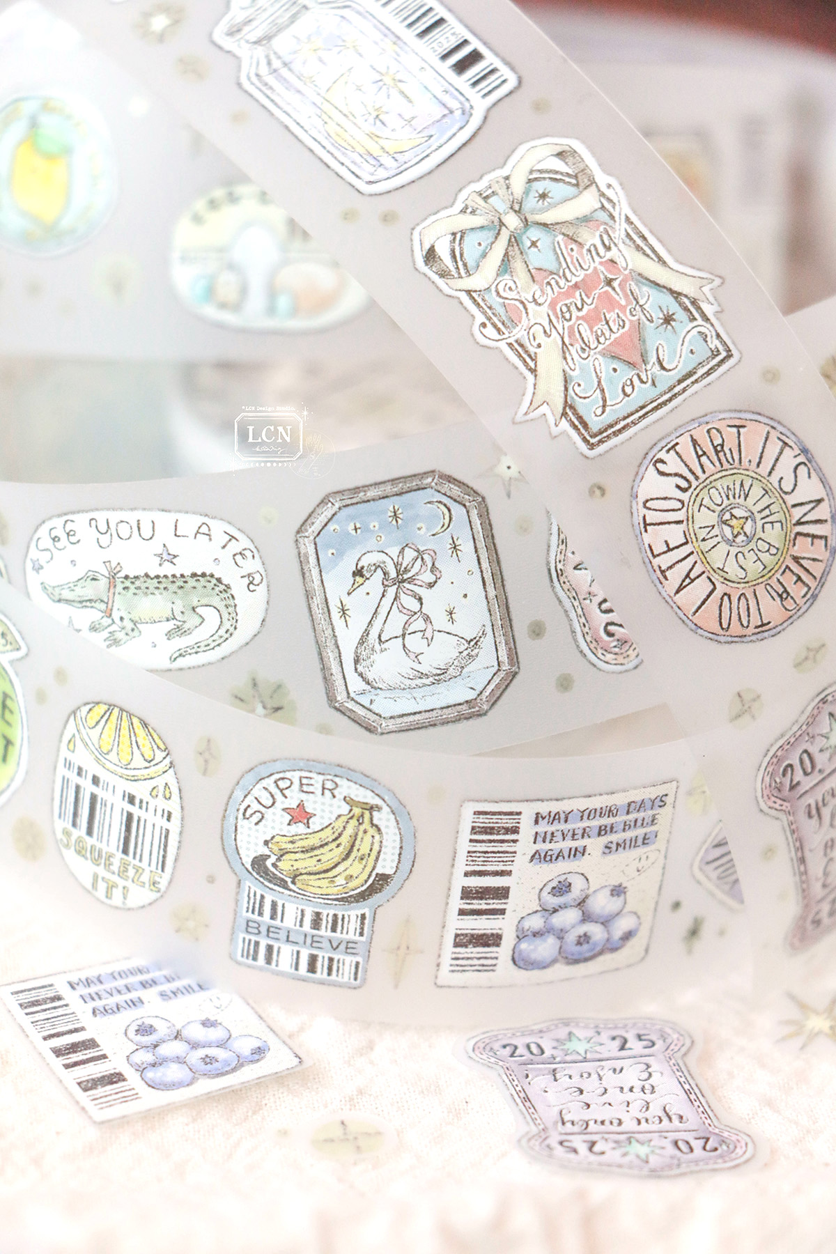 Lin Chia Ning Matte PET Tape - Sticker Club: Life