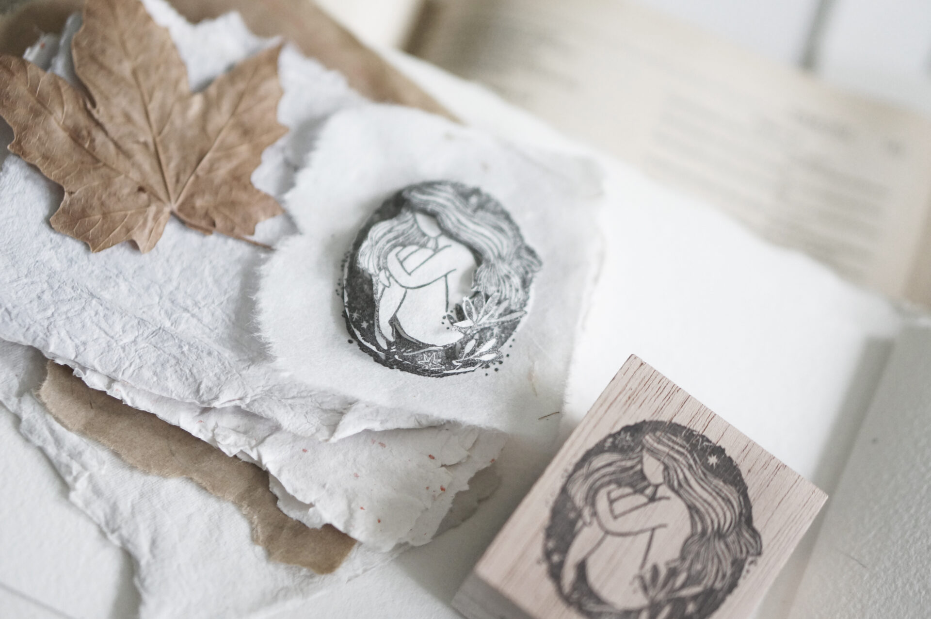 Black Milk Project Prayer Rubber Stamp - Stillness
