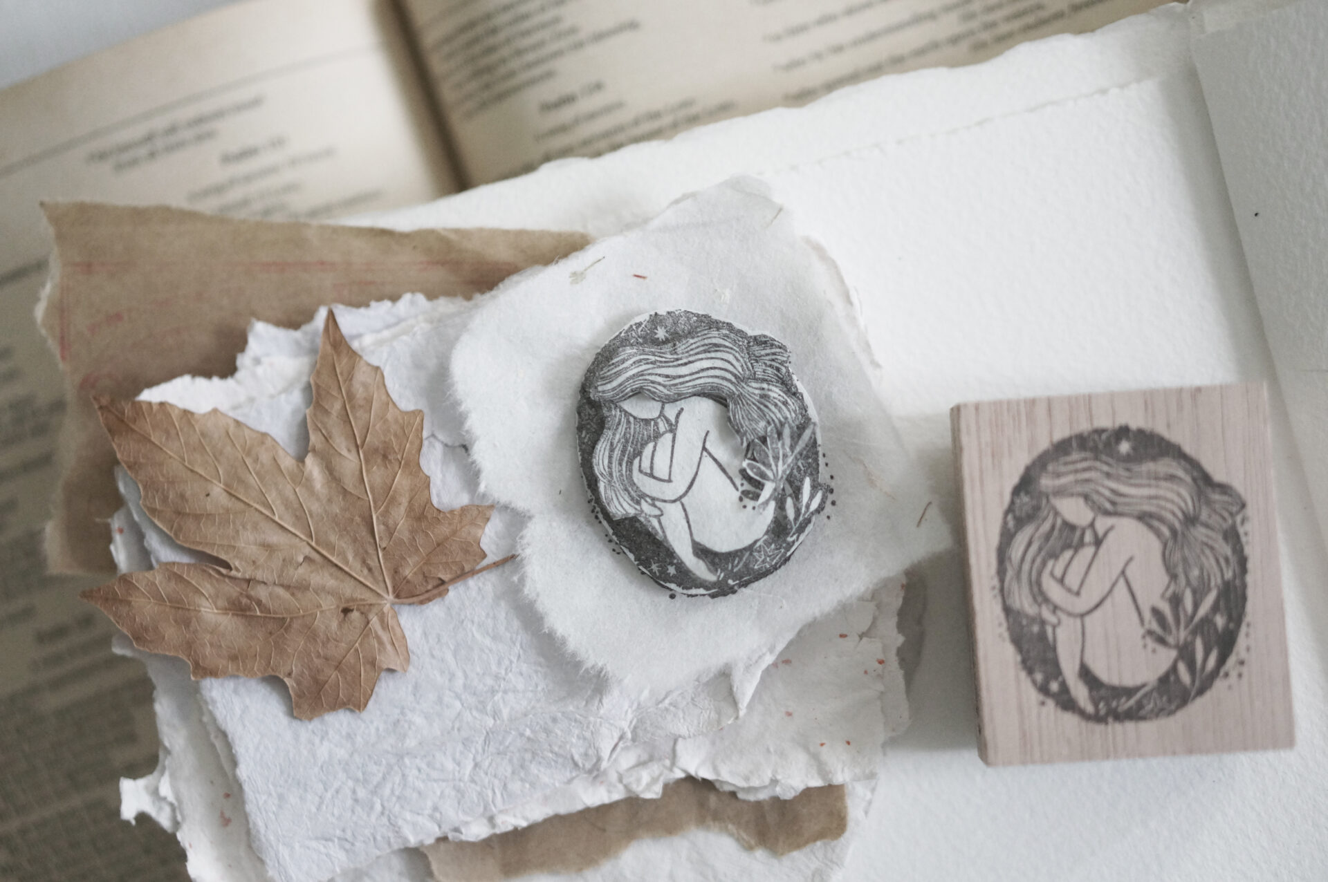 Black Milk Project Prayer Rubber Stamp - Stillness