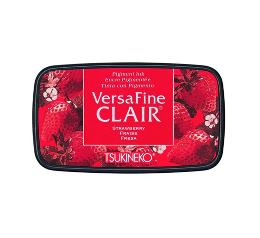 Tsukineko VersaFine Clair Pigment Ink - Strawberry (NEW colour)