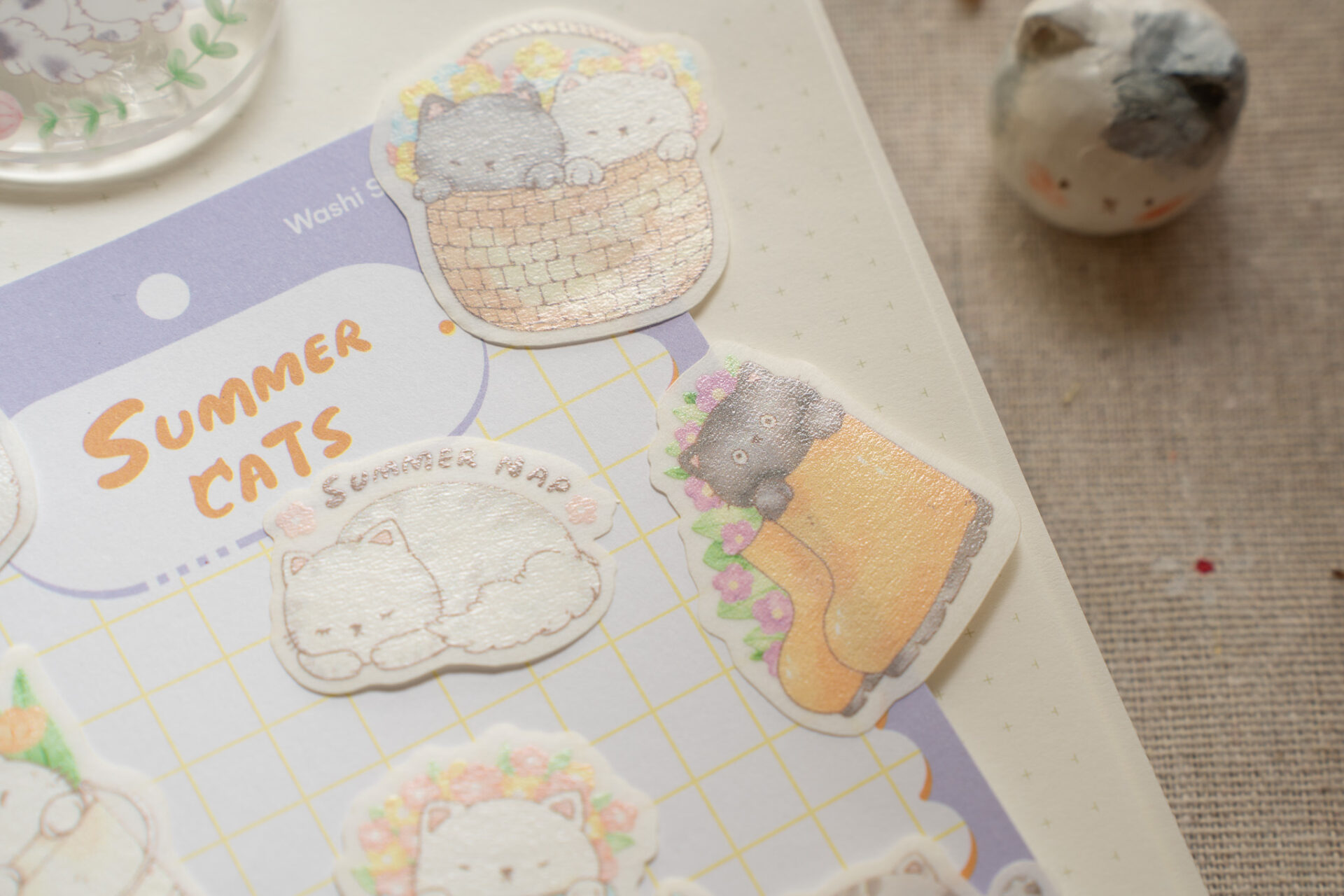 Sho Little Happiness Sticker Pack - Summer Cats