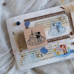 Eileen Tai "Simple Happiness" Rubber Stamps - Croissant Lover