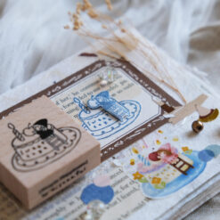 Eileen Tai "Simple Happiness" Rubber Stamps - Croissant Lover