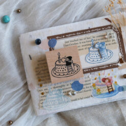 Eileen Tai "Simple Happiness" Rubber Stamps - Croissant Lover