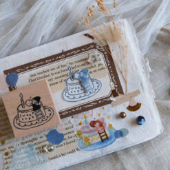 Eileen Tai "Simple Happiness" Rubber Stamps - Croissant Lover