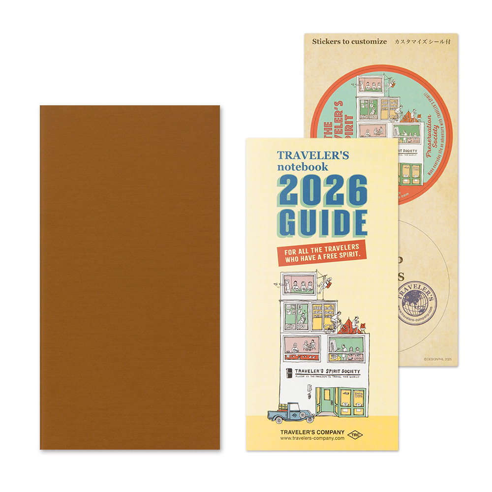 TRAVELER'S Notebook Diary 2026 Weekly Vertical Second Half