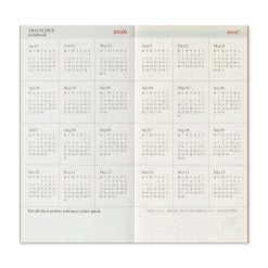 TRAVELER'S Notebook Diary 2026 Weekly Vertical Second Half