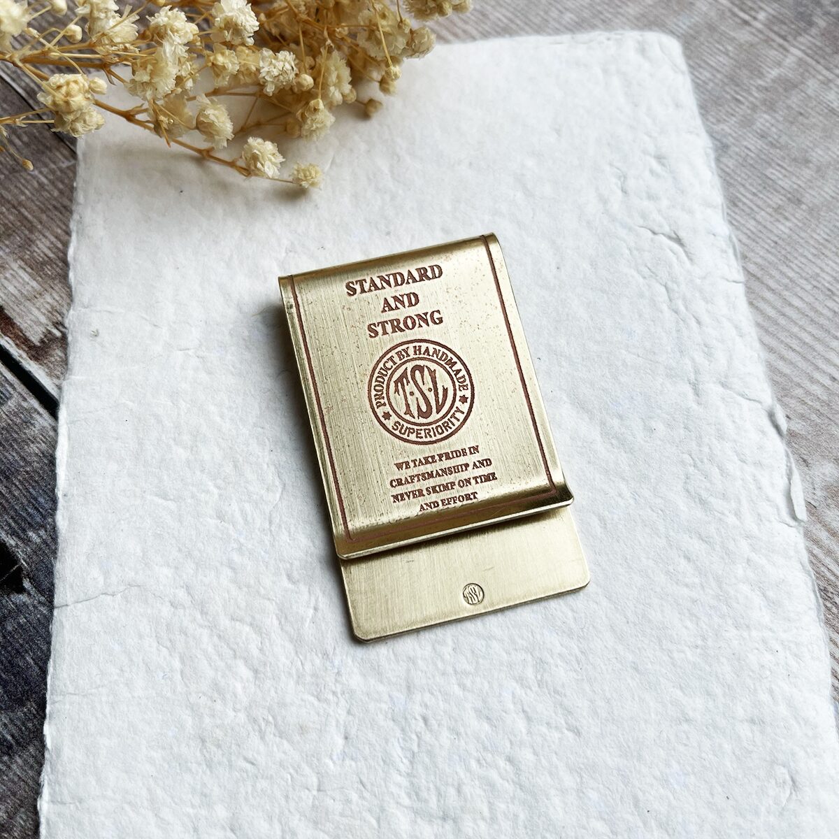 The Superior Labor Brass Paper Clip - New Design