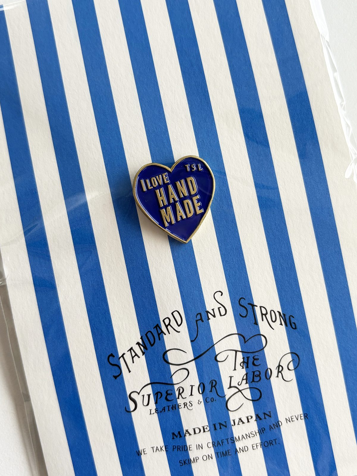 The Superior Labor Love Handmade Heart Logo Charm / Pin