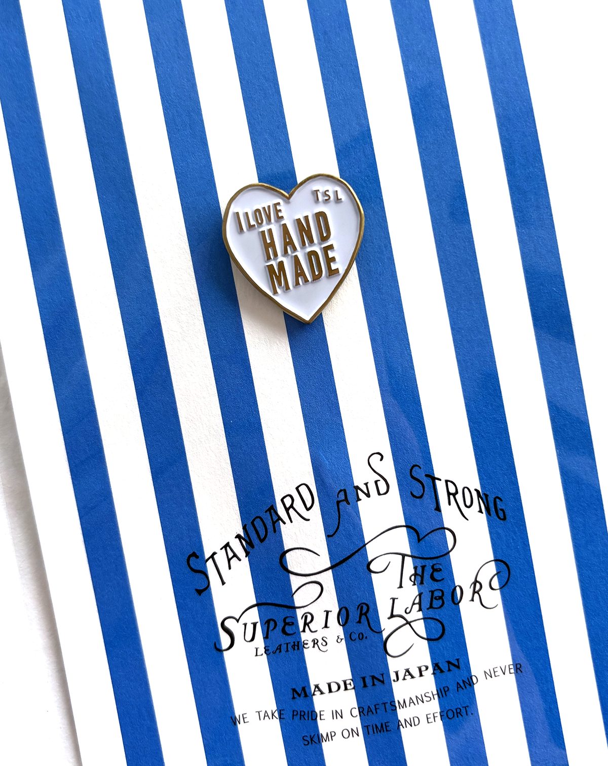 The Superior Labor Love Handmade Heart Logo Charm / Pin