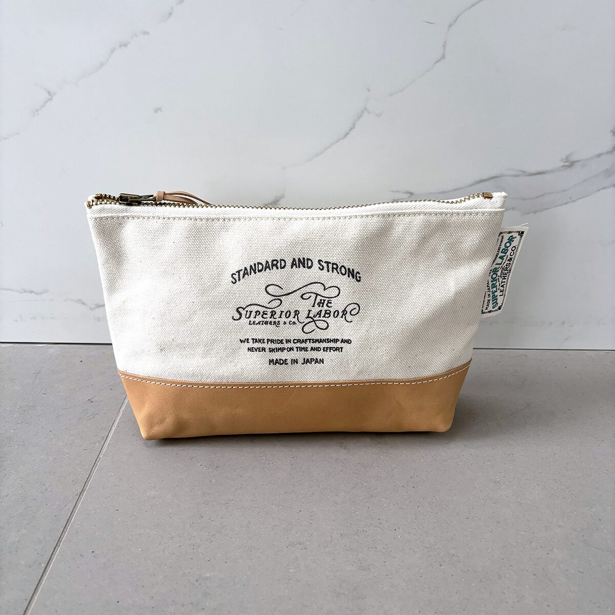 The Superior Labor Engineer Pouch #03 with Natural Leather Bottom - Image 2