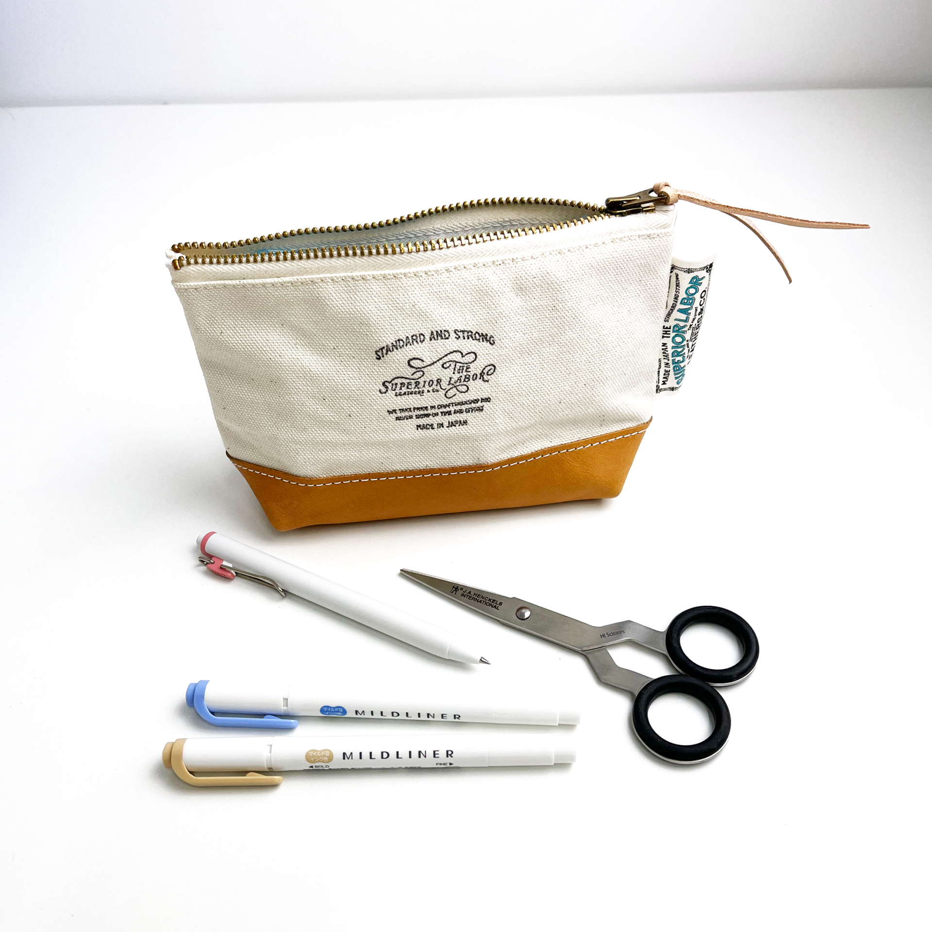 The Superior Labor Engineer Pouch #02 with Natural Leather Bottom