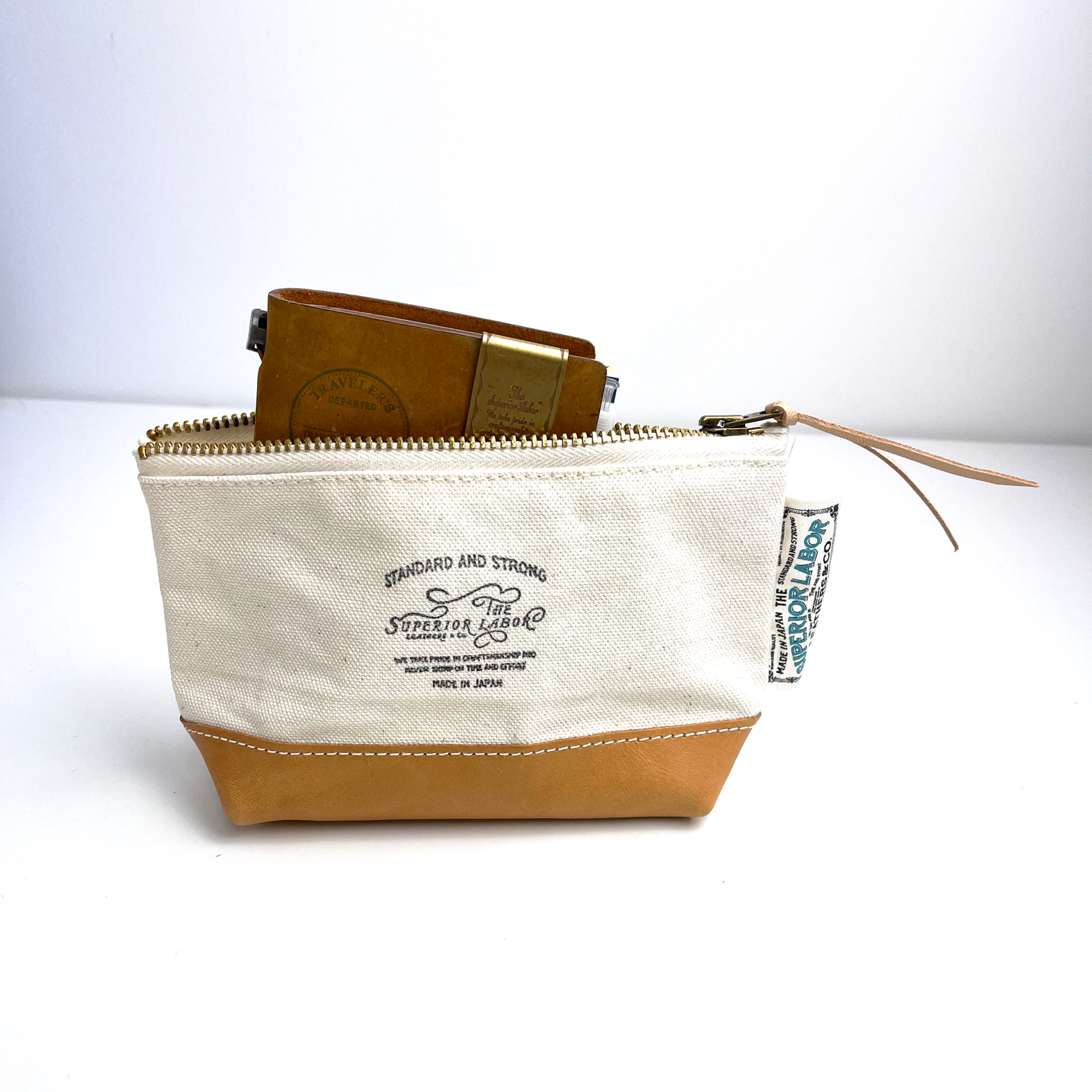 The Superior Labor Engineer Pouch #02 with Natural Leather Bottom