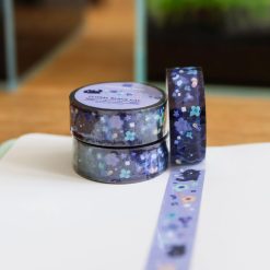 Thousand Skies PET Tape - Floral Black Cat