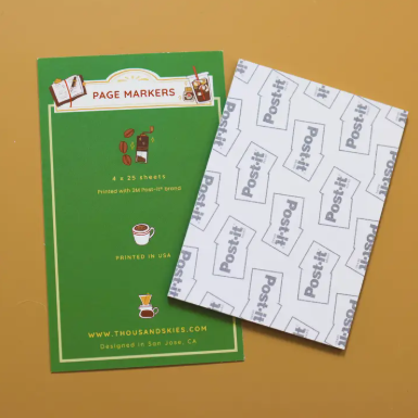 Thousand Skies Page Markers - Coffee Break