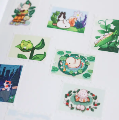 Thousand Skies Stamp Washi Tape - Plants & Critters