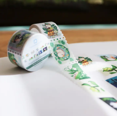 Thousand Skies Stamp Washi Tape - Plants & Critters