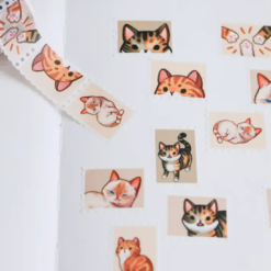 Thousand Skies Stamp Washi Tape - Tabby Cats