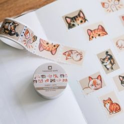 Thousand Skies Stamp Washi Tape - Tabby Cats