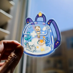 Thousand Skies Transparent Vinyl Sticker - First Meow Kit