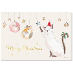 Tocoro Comugi Christmas Postcard - Baubles