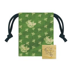 Studio Ghibli Rubber Stamp in Pouch - Totoro & Spinning Top