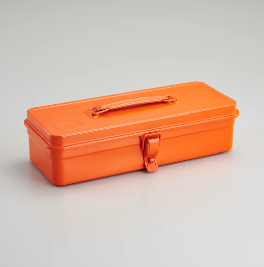 Toyo Steel Trunk Shape Toolbox T-320 Orange