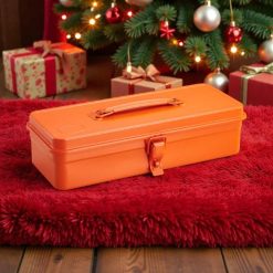 Toyo Steel Trunk Shape Toolbox T-320 Orange