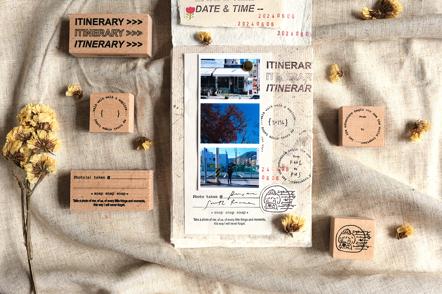 Eileen Tai Travel Journal Rubber Stamps - Series 02