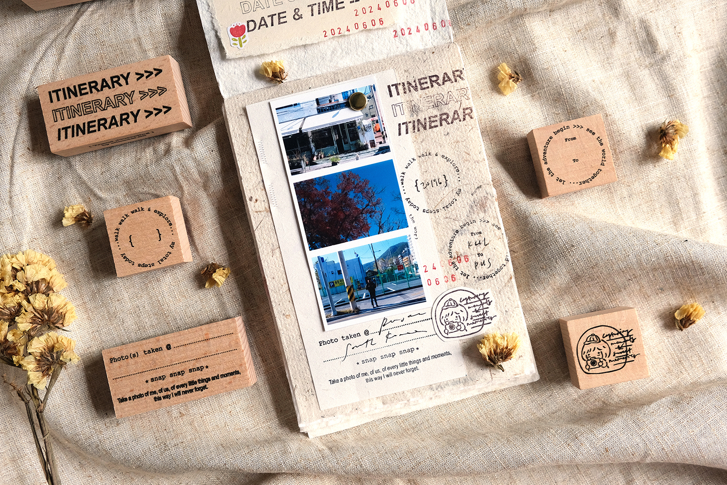 Eileen Tai Travel Journal Rubber Stamps - Series 02 - Image 5