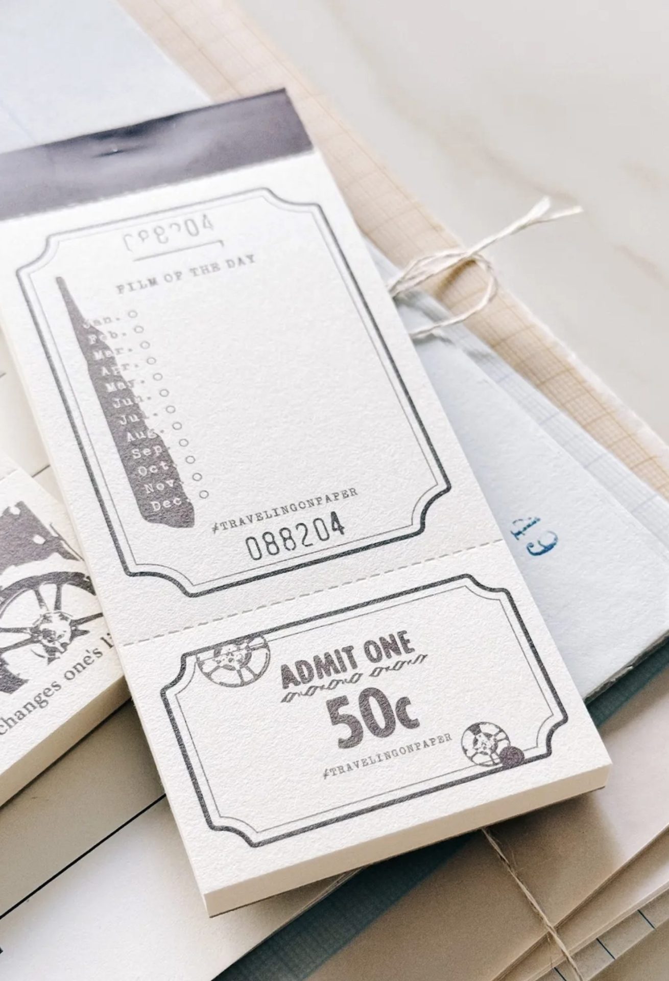 Traveling on Paper Film of the Day Memo Pad
