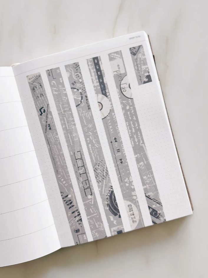 Traveling on Paper Music Collage Washi Tape