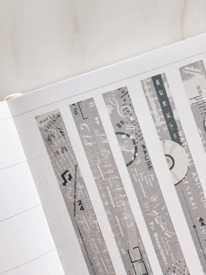 Traveling on Paper Music Collage Washi Tape - Image 9