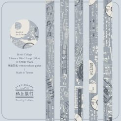 Traveling on Paper Music Collage Washi Tape