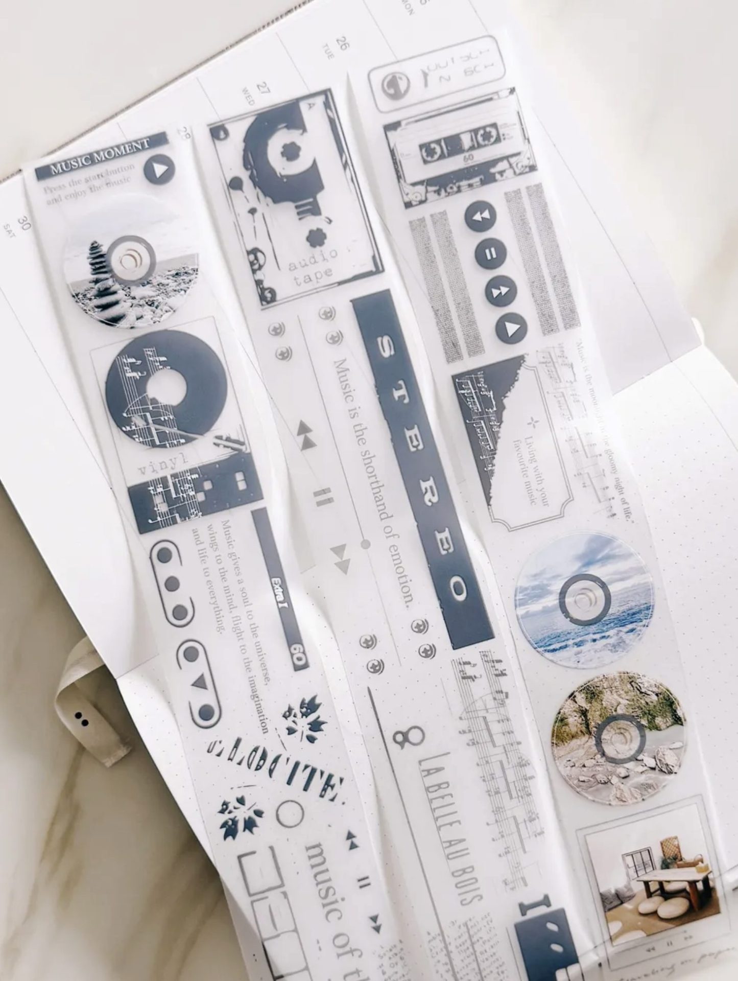 Traveling on Paper Music Moment PET Tape