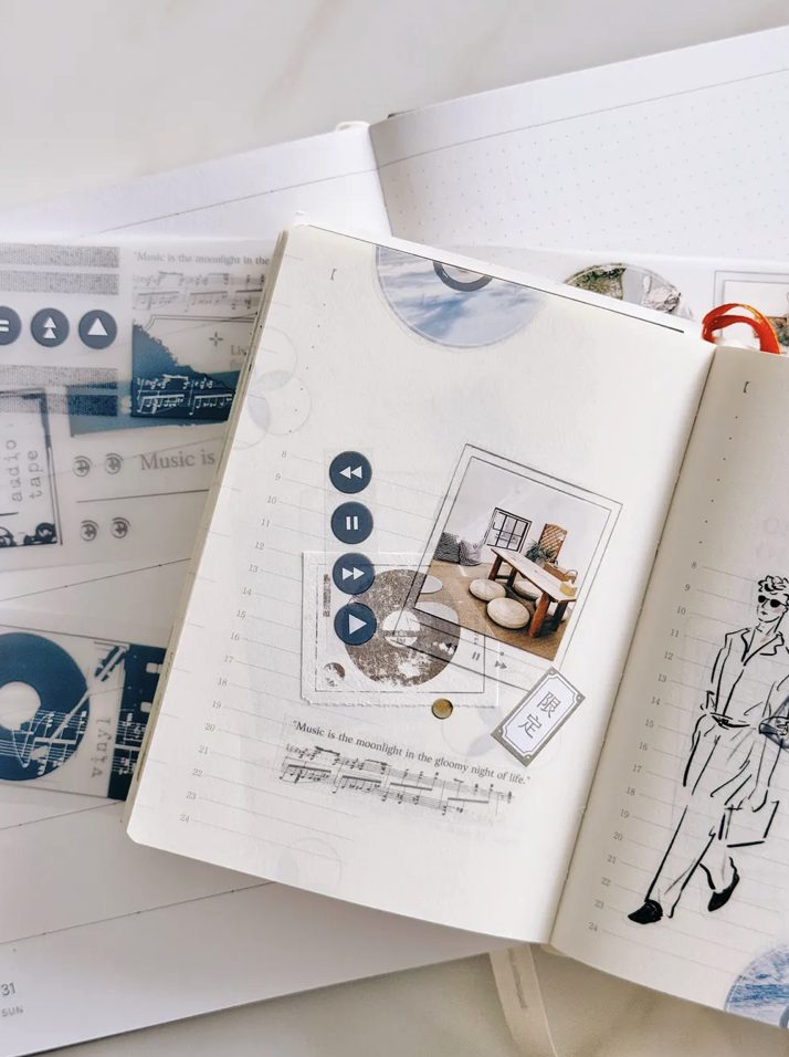 Traveling on Paper Music Moment PET Tape
