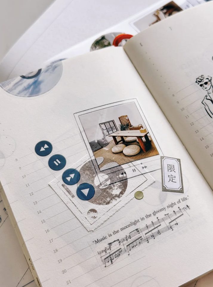 Traveling on Paper Music Moment PET Tape