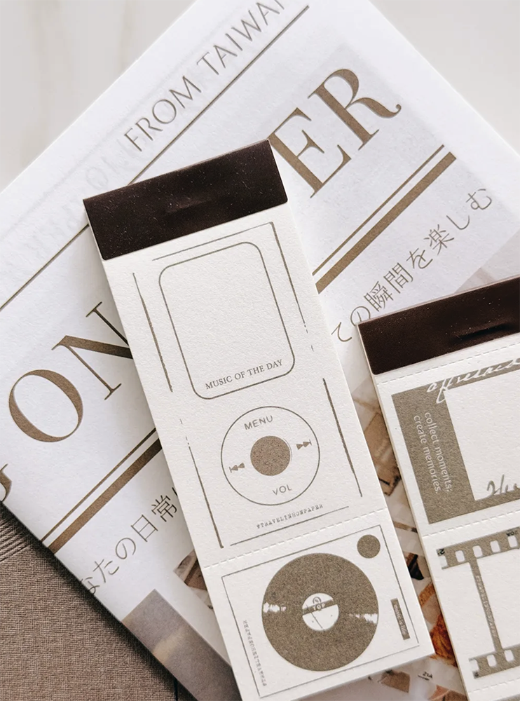 Traveling on Paper Music of the Day Memo Pad